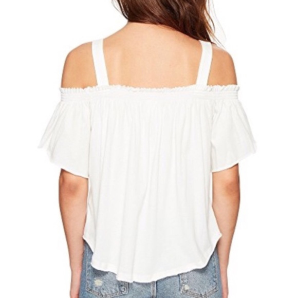Free People We the Free white cold shoulder size S - Picture 6 of 8